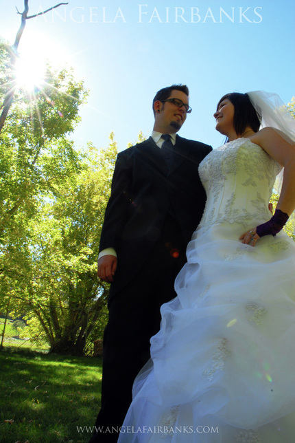Utah bride and groom